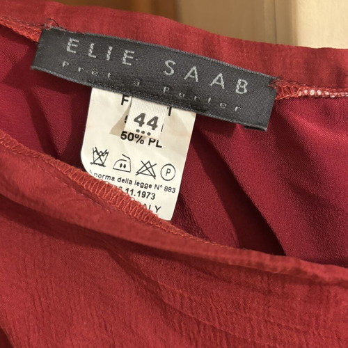 Elie Saab Silk Skirt Burgundy Size Medium Midi like new