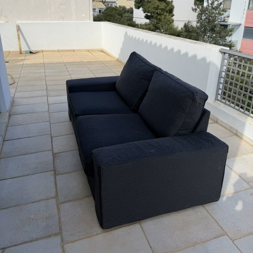 IKEA KIVIK Two-Seater Sofa Like New Dark Gray Cover
