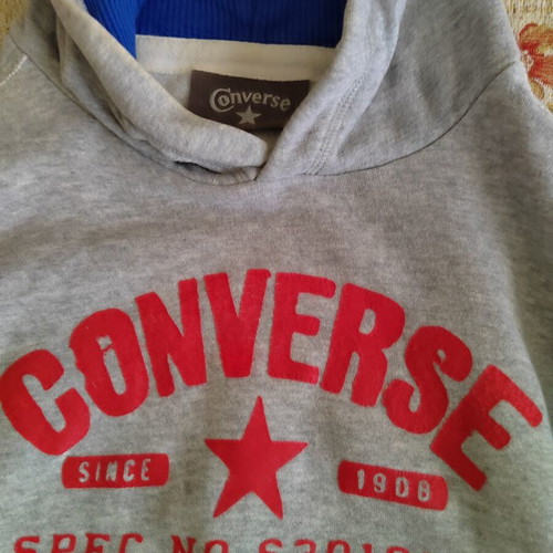 Converse Hoodie gray XL used, retro logo, age 12+