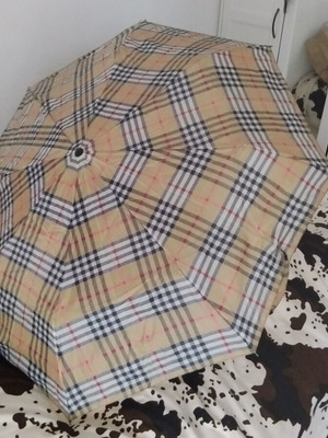 Βίντατζ ομπρέλα unisex με ξύλινη λαβή, μεταχειρισμένη