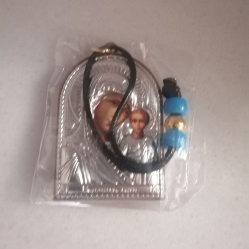 Hanging religious icon 6x4 double-sided, new