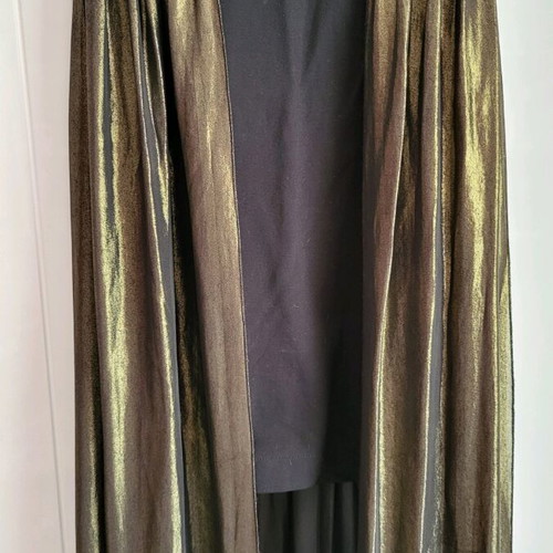 Toi&Moi Medium dress like new, black mini strapless with metallic skirt