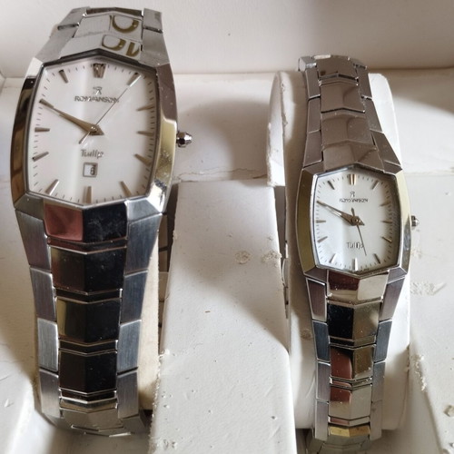 Romanson Tulip unisex watch set like new, silver