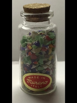 Murano glass bottle souvenir used