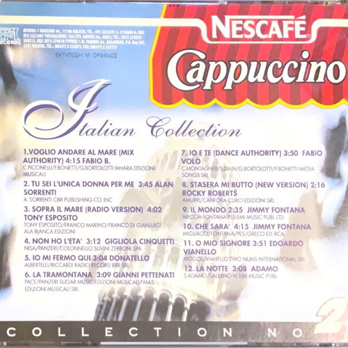 Nescafe Cappuccino Collection No 2 CD μεταχειρισμένο, pop