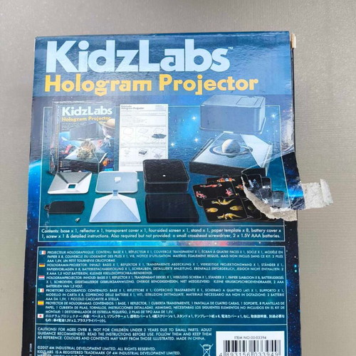Hologram projector for children 8 years+ like new