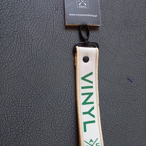 Keychain Vinyl Art Clothing new beige green