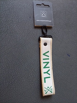Keychain Vinyl Art Clothing new beige green
