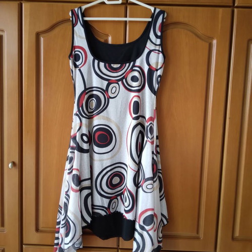 Jean Chancel sleeveless dress with open back new size M