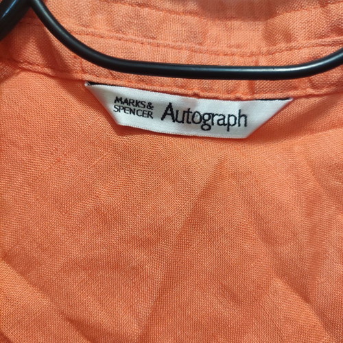 Marks & Spencer sleeveless blouse like new, orange, size M