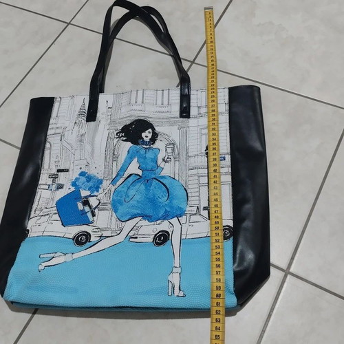 Elisabeth Arden New York Scene tote bag like new, colorful shoulder bag