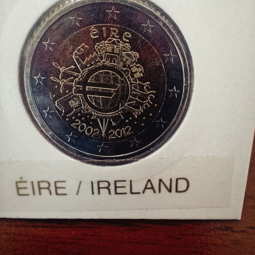 Ireland 2 euro 2012 coin uncirculated in capsule