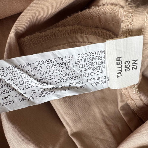 Zara dress with belt used, size L, beige