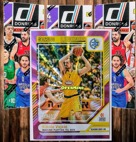 VUJCIC - PURPLE LASER /99 - MACCABI TEL AVIV - DONRUSS EUROLEAGUE 2024-25