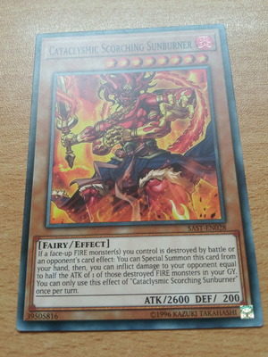 Cataclysmic Scorching Sunburner κάρτα μεταχειρισμένη Yu-Gi-Oh!