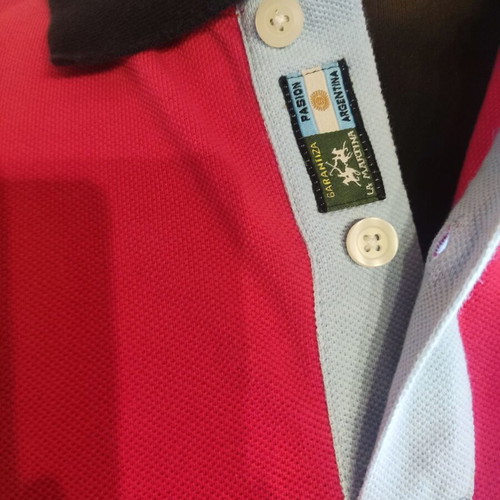 La Martina men's polo shirt used, size M, red