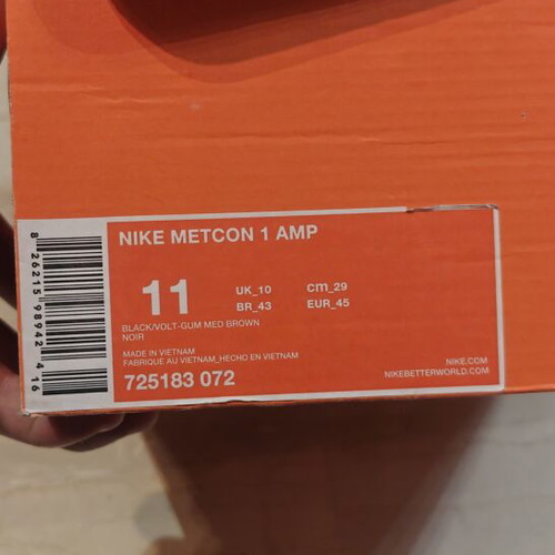 Nike Metcon gym shoes used, size 45, green