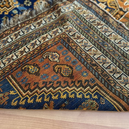 Qashqai handmade wool pile rug like new, authentic Persian 1.70x1.10m