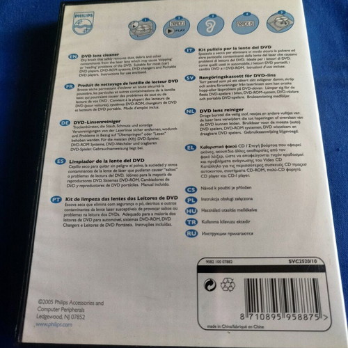 Philips DVD Lens Cleaner SVC2520 like new