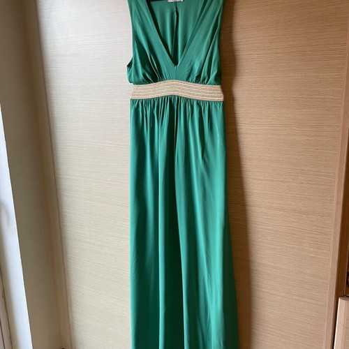 Maxi dress M by Maki Philosophy like new, green and gold