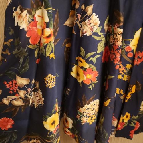 Desiree blue floral knee-length dress like new
