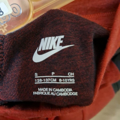 Nike girls' tracksuit like new, melange red