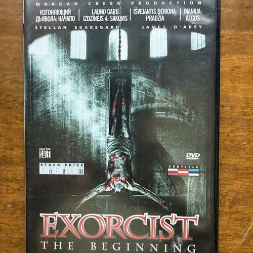 Exorcist The Beginning DVD used, English language without subtitles