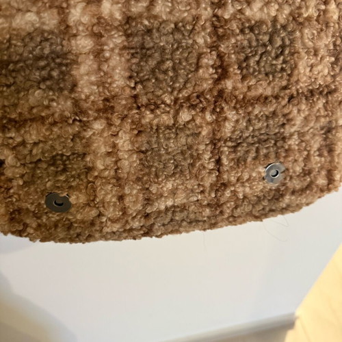 Zara shoulder bag made of synthetic fur like new, beige brown