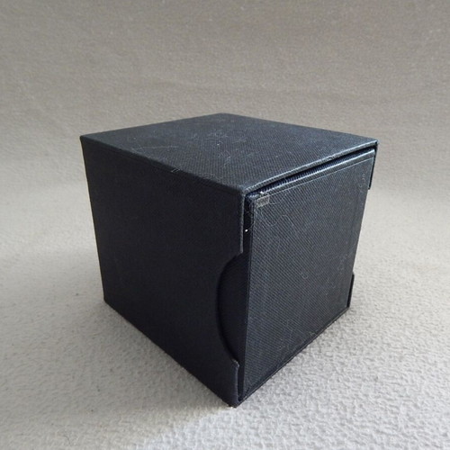 Vestal watch case like new with stand, dimensions 10x10x11 cm