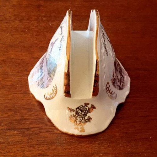 Vintage porcelain napkin holder like new, Karlovy Vary design