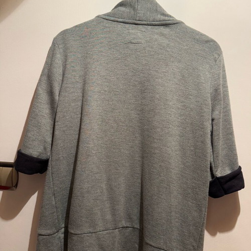 Zara gray jacket like new with rolled sleeves, size M