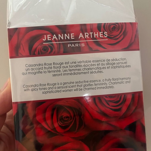 Cassandra Rose Rouge Eau de Parfum 100ml like new by Jeanne Arthes