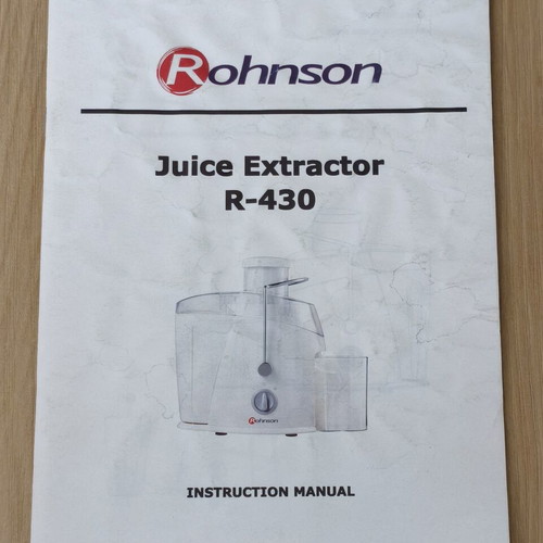 Rohnson Juice Extractor R-430 used, fully functional