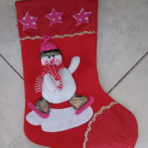 Christmas decorative stocking used