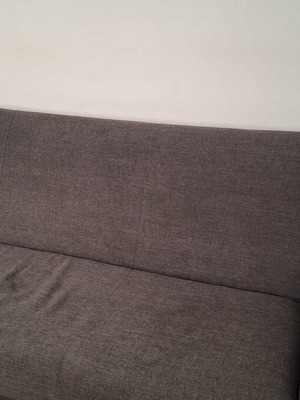 Three-seater sofa bed used, mechanism broken