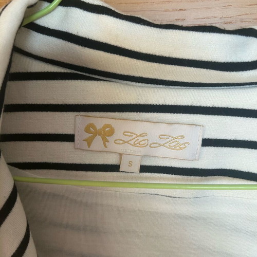 Striped blazer jacket like new, black and white, size S