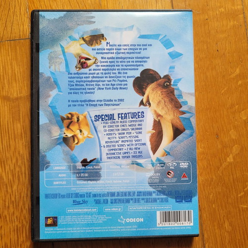 Ice Age children's DVD like new, subtitles