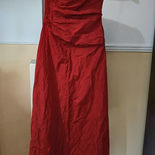 Sixth Sense strapless formal dress used, red, size L