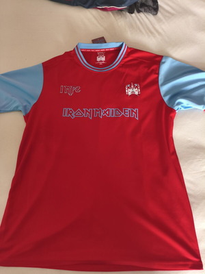 Iron Maiden West Ham fan club jersey 2XL