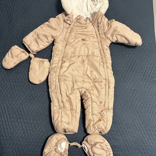 Mayoral Ecofriends Baby Jumpsuit like new, beige, 6-9 months