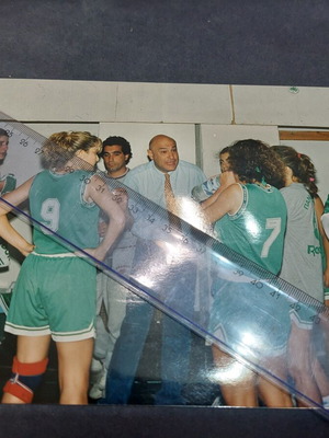 Panathinaikos collectible vintage photo used with authentic agency stamp