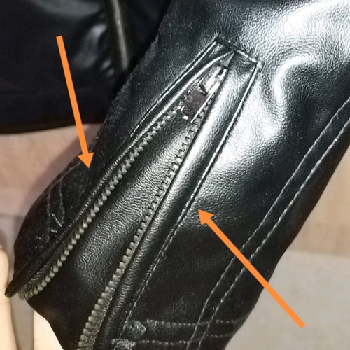Mandarino boys' motorcycle leather jacket like new, black, 140 cm