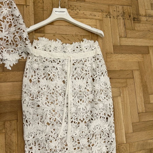Lace set Tania Christoforatou collection new, white, 3 pieces