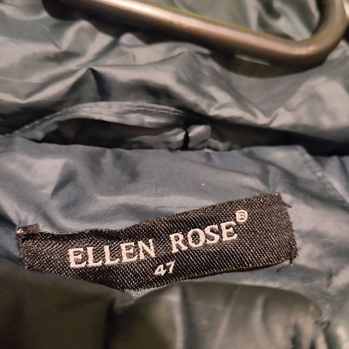 Women's jacket L-XL like new, petrol color with rich faux fur