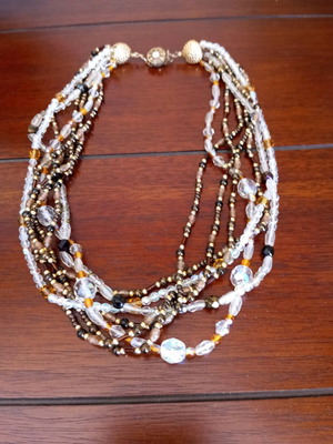 Necklace new with multiple strands