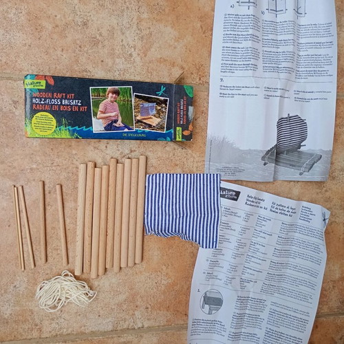 Wooden Raft Kit like new, complete set