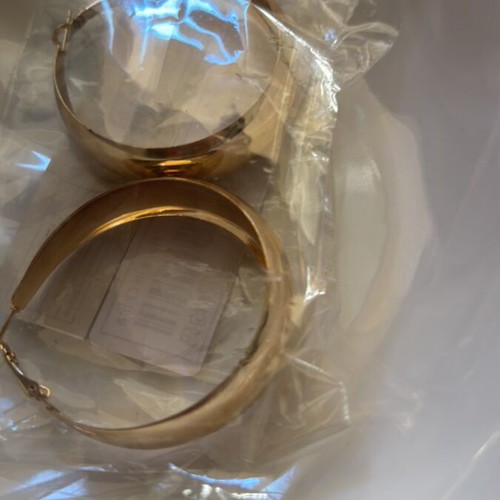 Earrings gold hoop new