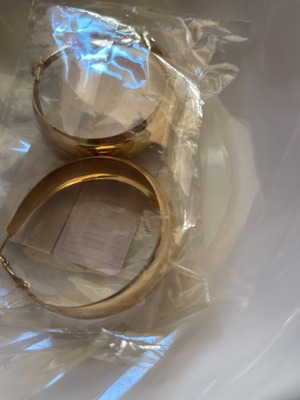 Earrings gold hoop new