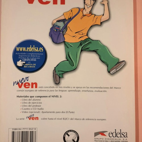 Nuevo Ven 2 Spanish Language Learning Book new