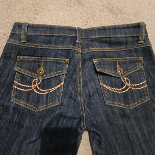 Long Raxevsky denim pants like new, blue, size M